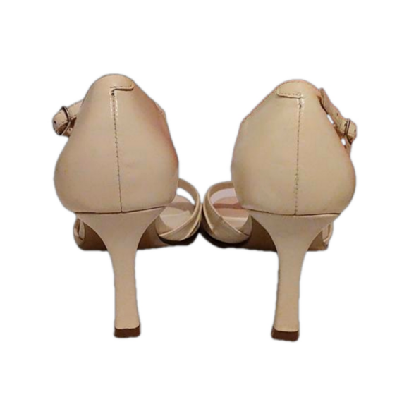 EUC Vintage Women's soft petal ivory leather heels Vintage - Picture 3 of 11